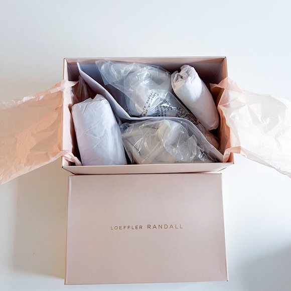 NWT LOEFFLER RANDALL Napa Bow Stiletto Slide Sandals Optic White - Picture 4 of 9